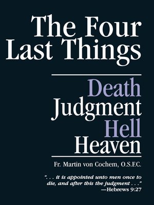 cover image of The Four Last Things